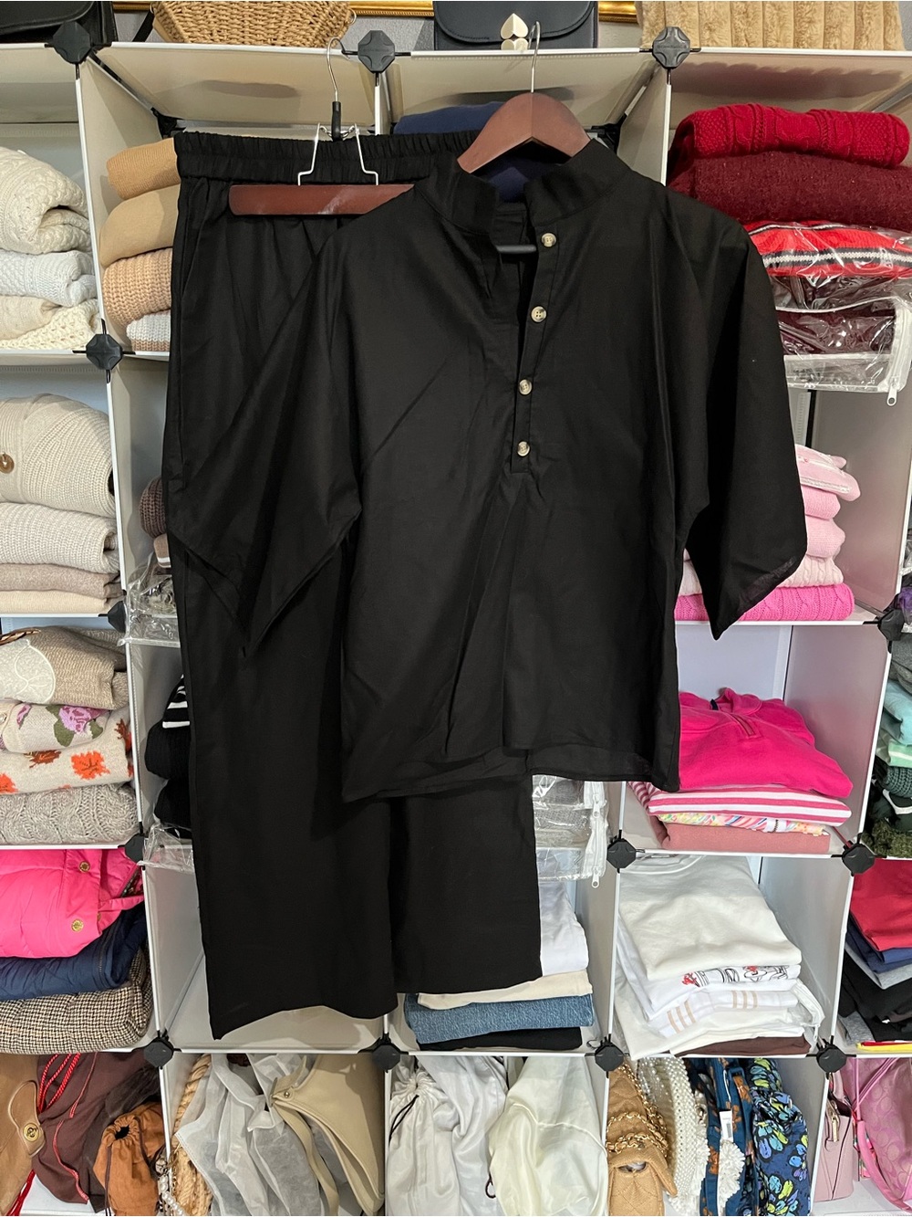 NWOT Linen Blend Top and Pant Set